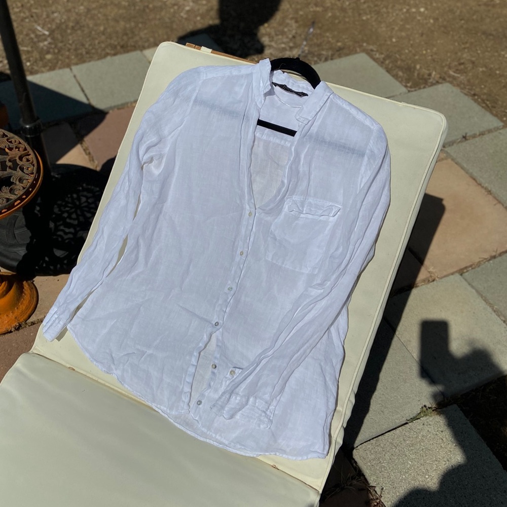 Worn once ZARA linen blouse